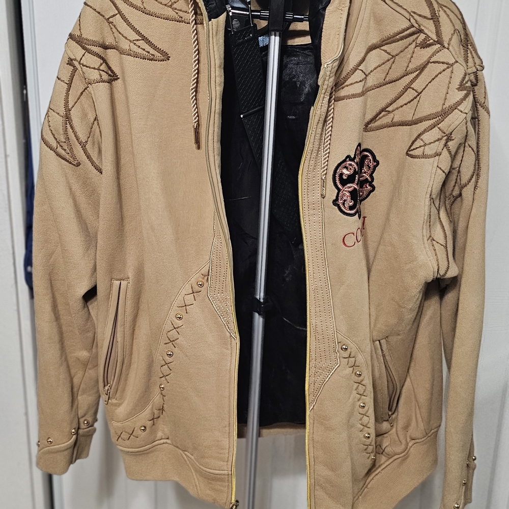 COOGI Tan and Black Hoodie